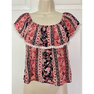 Miley + Molly Floral Off Shoulder Top